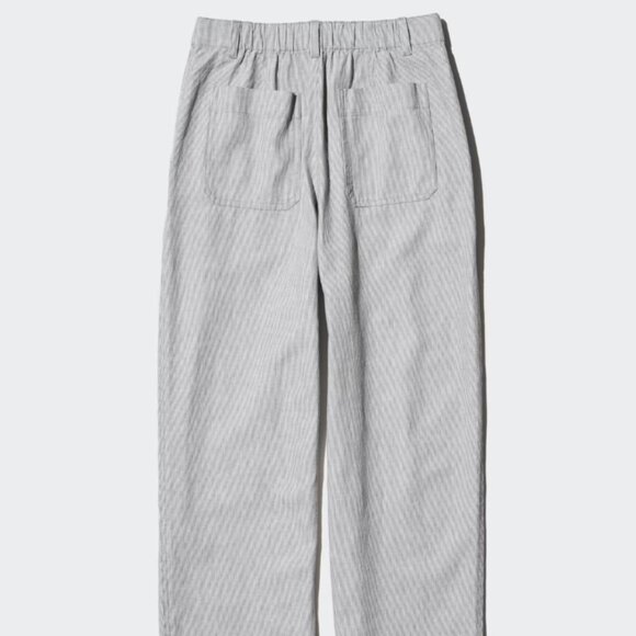 Blue and white Striped cotton Uniqlo pants US 6 - Picture 2 of 4